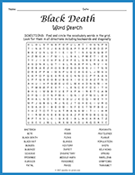 Black Death Word Search thumbnail