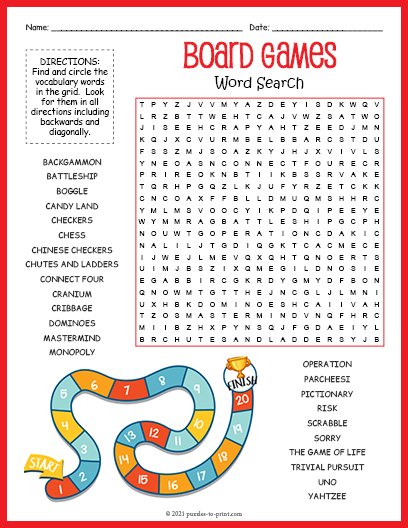 Word Search, Mind Game, Paper Games