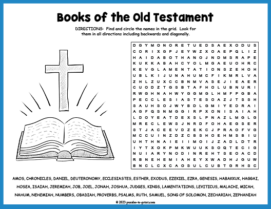 Books of the Old Testament Word Search