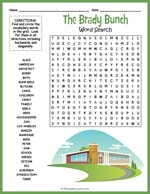 Brady Bunch Word Search Thumbnail