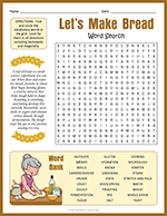 Bread Making Word Search thumbnail