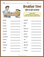 Breakfast Word Scramble thumbnail