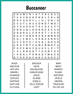 Buccaneer Word Search thumbnail