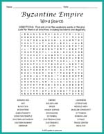 Byzantine Empire Word Search Thumbnail