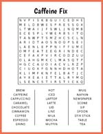 Caffeine Fix Word Search thumbnail