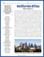 California Cities Word Search Thumbnail