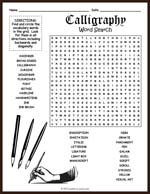 Calligraphy Word Search Thumbnail