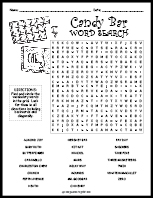 Candy Bar Word Search thumbnail