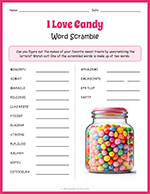 Candy Word Scramble thumbnail