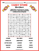 Candy Word Search Thumbnail