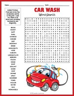 Car Wash Word Search thumbnail