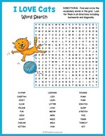 Cat Word Search Thumbnail