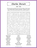 Charles Darwin Word Search thumbnail