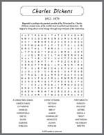 Charles Dickens Word Search Thumbnail