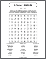 Charles Dickens Word Search thumbnail