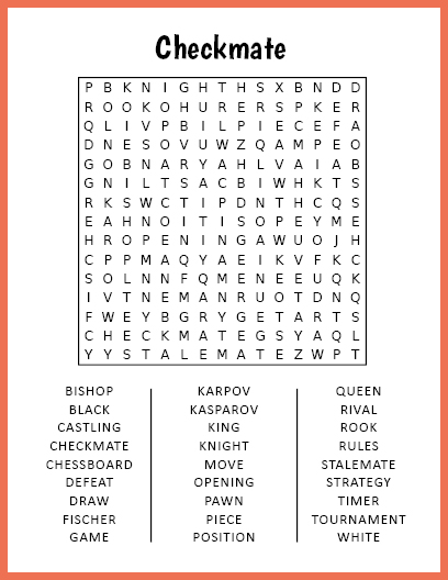 Checkmate Word Search