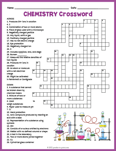 Chemistry Crossword