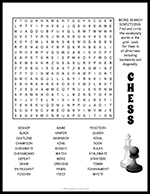 Chess Word Search Puzzle thumbnail