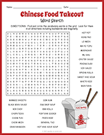 Chinese Food Word Search thumbnail