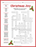 Christmas Crossword Fill in thumbnail