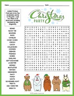 Christmas Party Word Search thumbnail