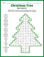 Christmas Tree Word Search thumbnail
