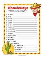 Cinco De Mayo Word Scramble thumbnail