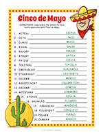 Cinco de Mayo Word Scramble thumbnail
