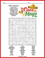 Cinco de Mayo Word Search Thumbnail