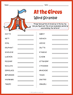 Circus Word Scramble thumbnail