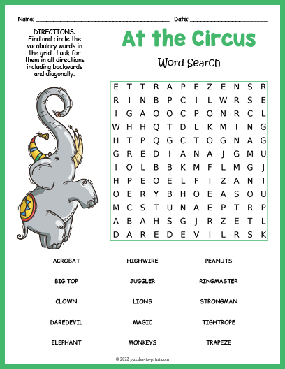 circus-word-search