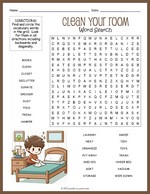 Clean Your Room Word Search Thumbnail