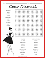 Coco Chanel Word Search thumbnail