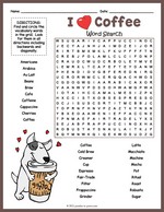 Coffee Word Search thumbnail