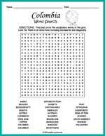 Colombia Word Search Thumbnail