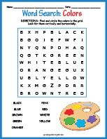 Colors Word Search Thumbnail