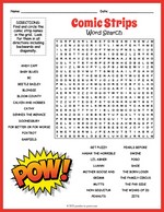 Comic Strips Word Search Thumbnail