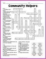 Community Helpers Crossword thumbnail