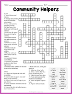 Community Helpers Crossword thumbnail