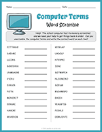 Computer Terms Word Scramble thumbnail
