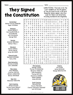 Constitution Day Word Search thumbnail