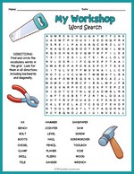Construction Tools Word Search Thumbnail