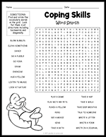 Coping Skills Word Search thumbnail