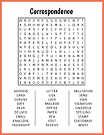 Correspondence Word Search thumbnail