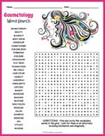 Cosmetology Word Search Thumbnail