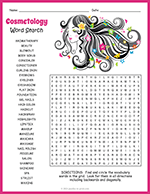Cosmetology Word Search thumbnail