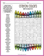 Crayon Colors Word Search Thumbnail