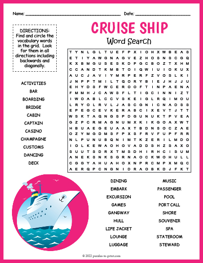 world cruise vessels crossword clue