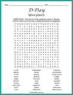 D Day Word Search Thumbnail