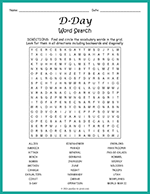 D Day Word Search thumbnail